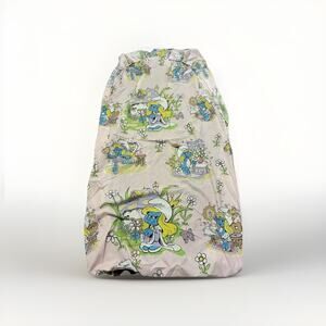 Peyo Smurfette Smurfs Pink Twin FITTED Bed Sheet GORGEOUS Vintage 1983